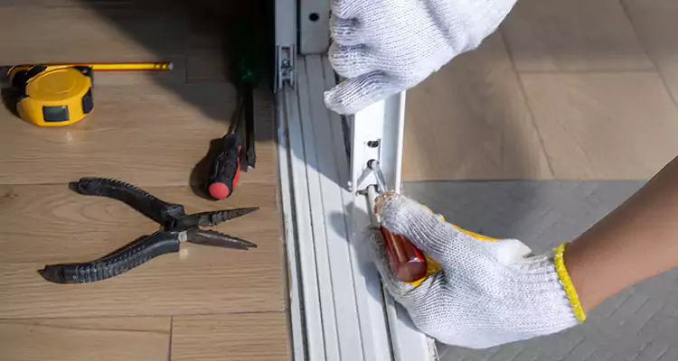 Backyard Sliding Door Track Repair in Port St. Lucie, FL